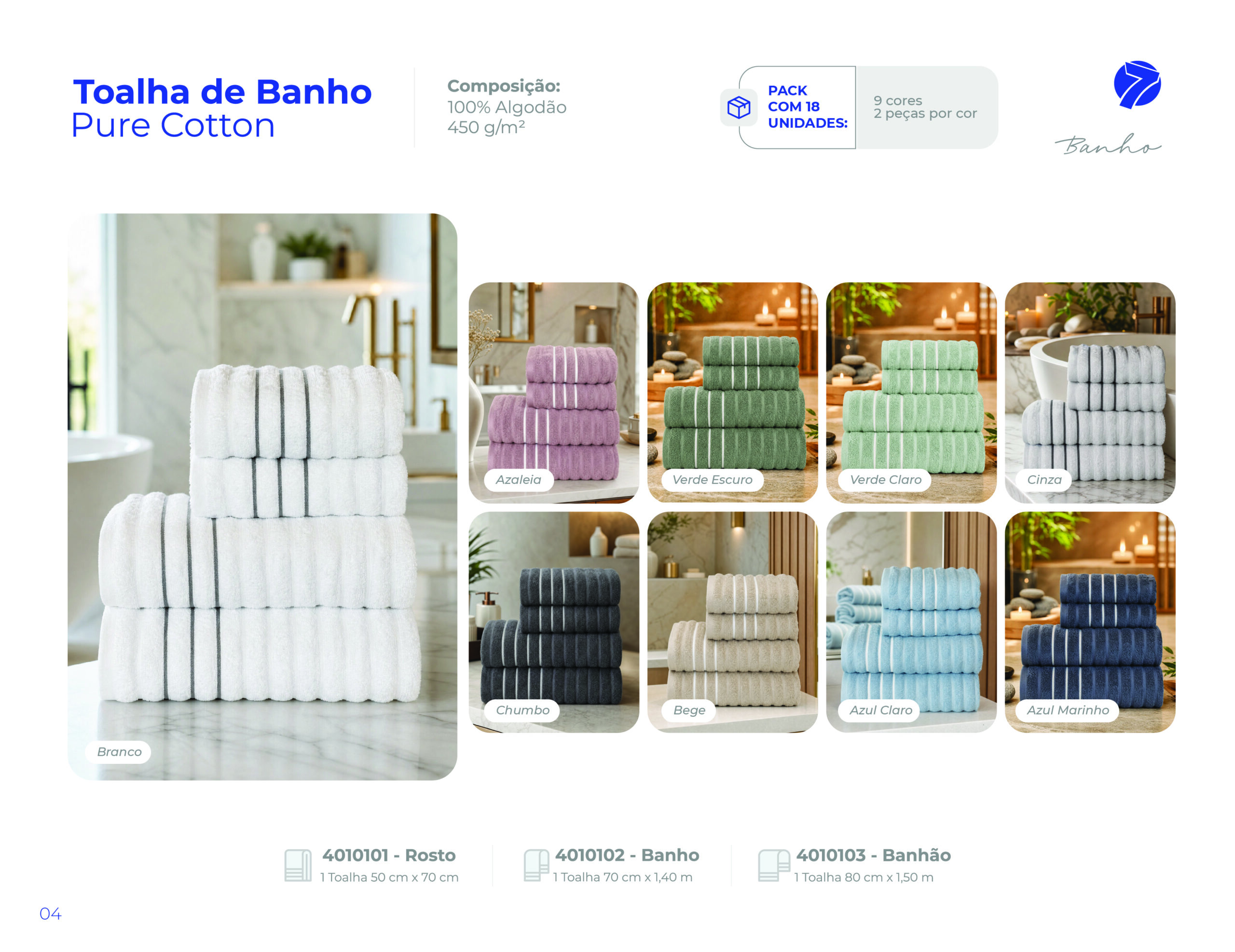 Toalha de Banho Pure Cotton - Seven Têxtil